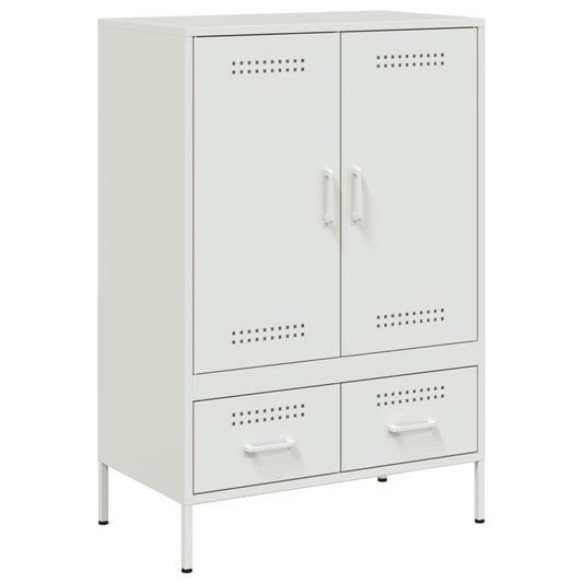 vidaXL Highboard White 68x39x101,5 cm Steel