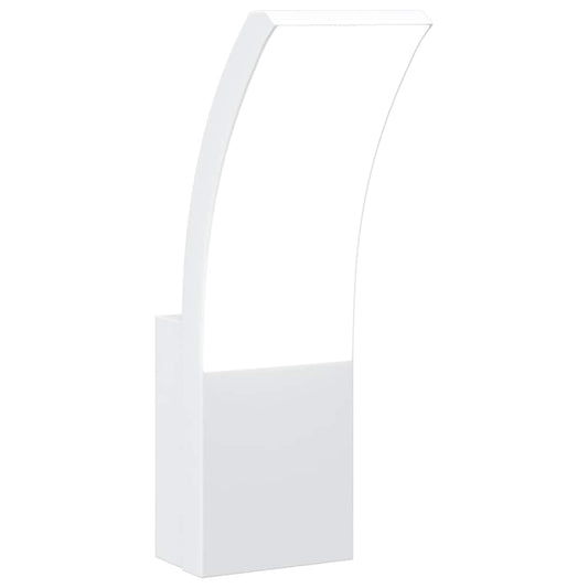 vidaXL Outdoor LED Wall Light White Die-cast Aluminium