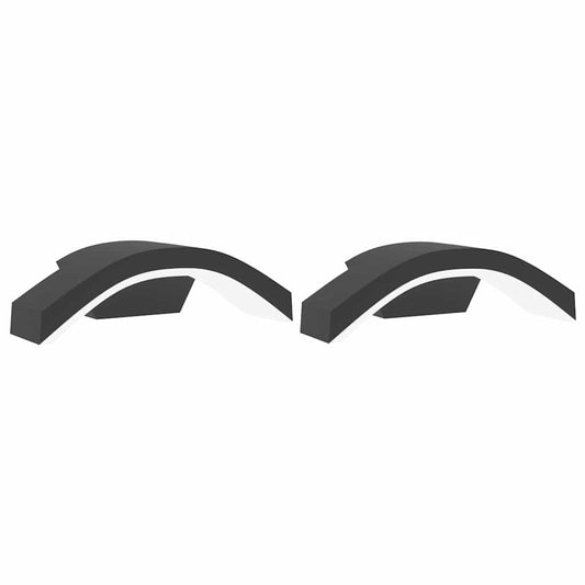 vidaXL Outdoor LED Wall Lights 2pcs Black Die-cast Aluminium