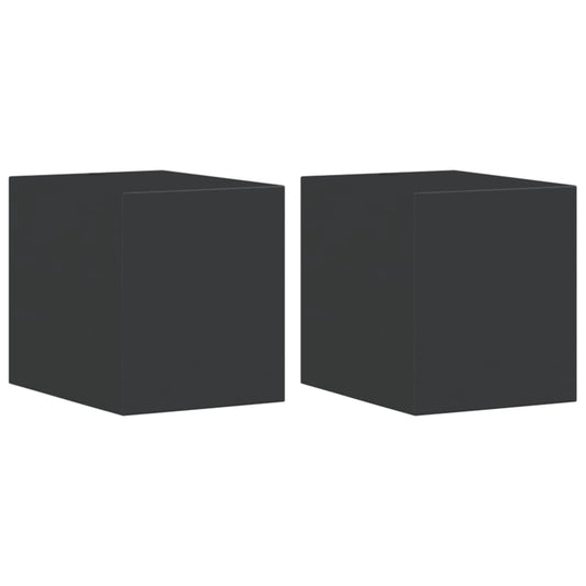 vidaXL Outdoor Wall Lights 2pcs Black Die-cast Aluminium