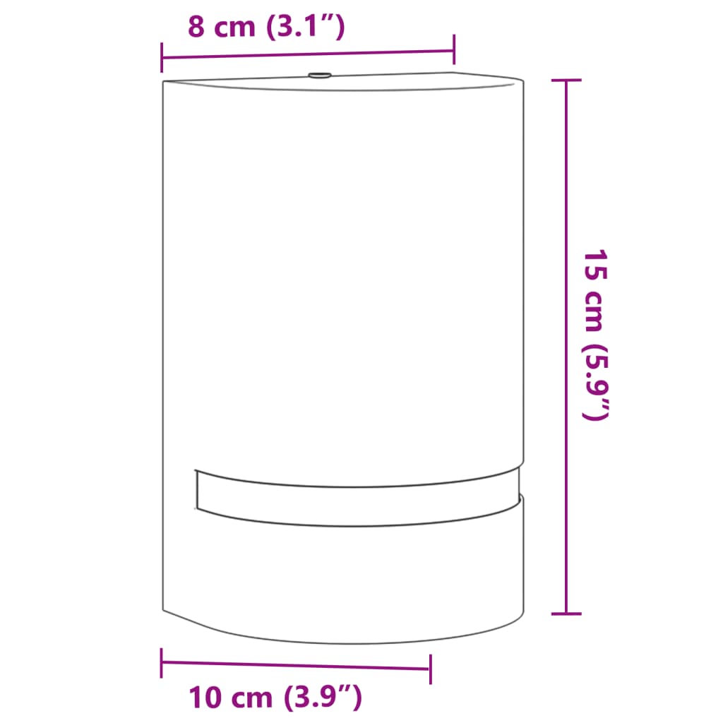 vidaXL Outdoor Wall Light Black Die-cast Aluminium