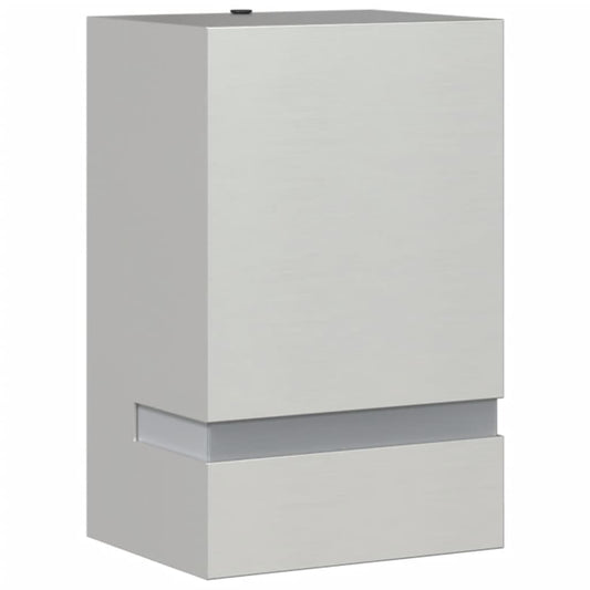 vidaXL Outdoor Wall Light Silver Stainless Steel