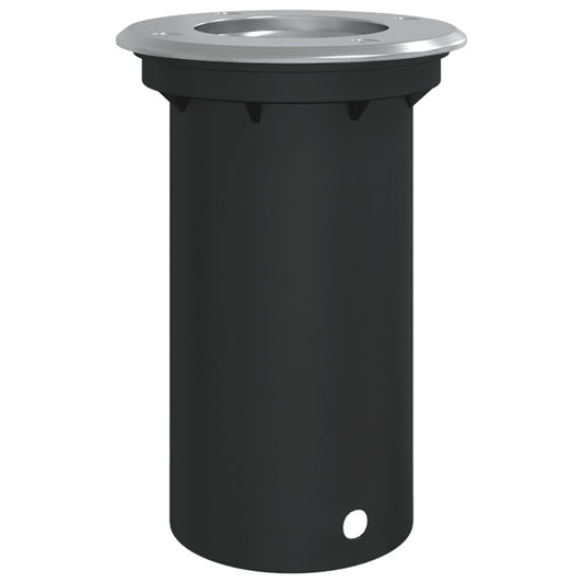 vidaXL Outdoor Ground Light Round Black 10,5x10,5cm Die-cast Aluminium