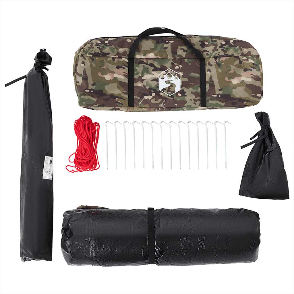 vidaXL Fishing Tent 2-Person Camouflage Waterproof