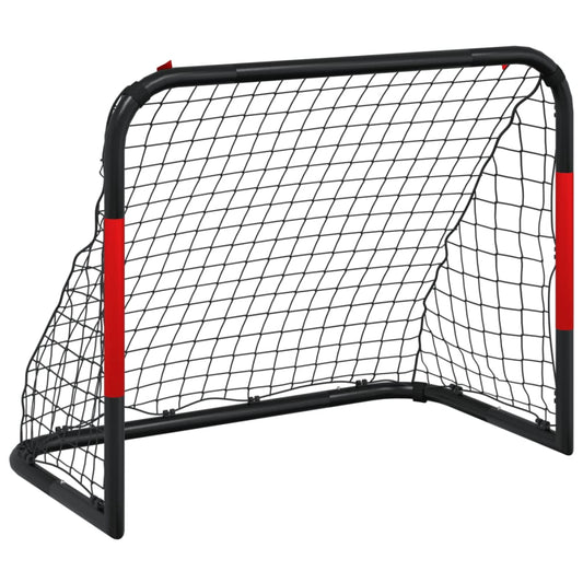 vidaXL Soccer Goal with Net Red and Black 90x48x71 cm Steel