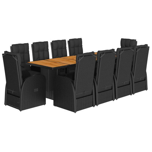 vidaXL Garden Dining Set | Black