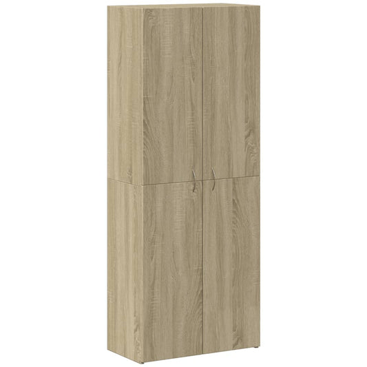 vidaXL File Cabinet Sonoma Oak 60x32x153 cm Engineered Wood