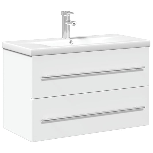 vidaXL Bathroom Sink Cabinet | White | Engineered wood | 80 x 38.5 x 48 cm