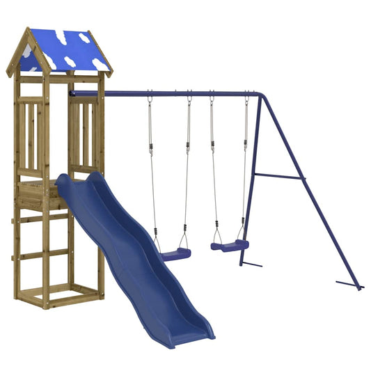 vidaXL Outdoor Playset Impregnated Wood Pine