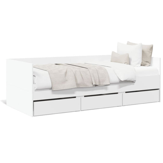 vidaXL Daybed | White | Engineered wood | Single