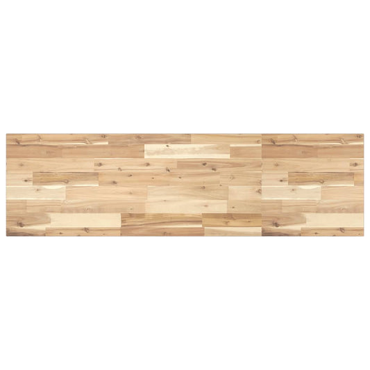 vidaXL Floating Shelf 120x40x2 cm Untreated Solid Wood Acacia