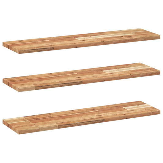 vidaXL Floating Shelves 3 pcs 100x20x2 cm Oil Finished