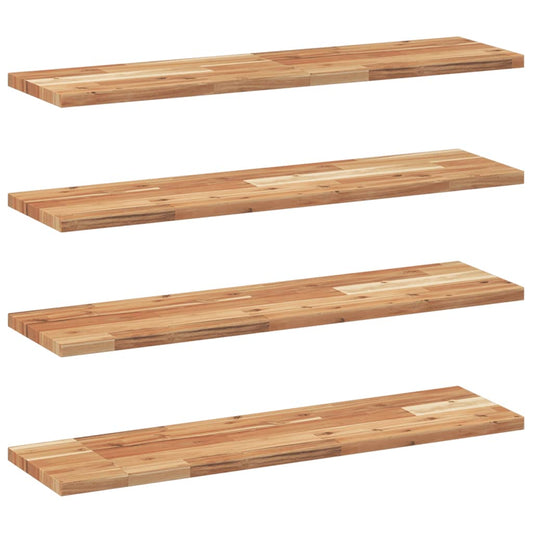 vidaXL Floating Shelves 4 pcs 100x20x2 cm Oil Finished