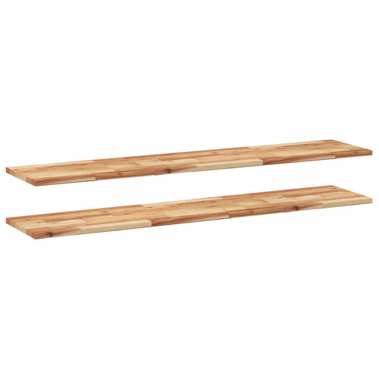 vidaXL Floating Shelves 2 pcs 140x30x2 cm Oil Finished