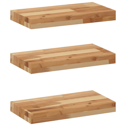 vidaXL Floating Shelves 3 pcs 40x20x4cm Oil Finished Solid Wood Acacia
