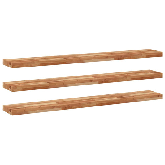 vidaXL Floating Shelves 3 pcs 160x20x4 cm Oil Finished