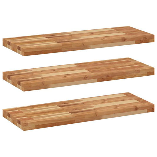 vidaXL Floating Shelves 3 pcs 100x30x4 cm Oil Finished