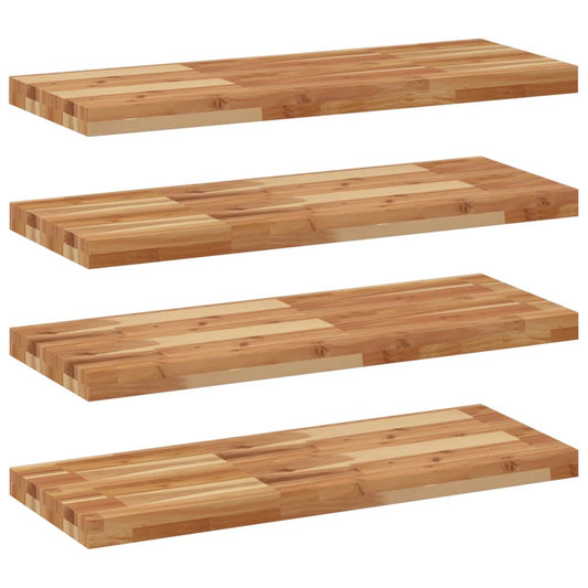 vidaXL Floating Shelves 4 pcs 100x30x4 cm Oil Finished