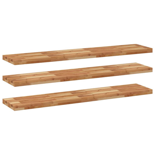 vidaXL Floating Shelves 3 pcs 120x30x4 cm Oil Finished