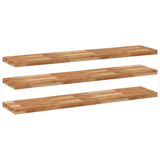 vidaXL Floating Shelves 3 pcs 140x30x4 cm Oil Finished