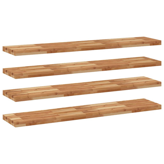 vidaXL Floating Shelves 4 pcs 140x30x4 cm Oil Finished
