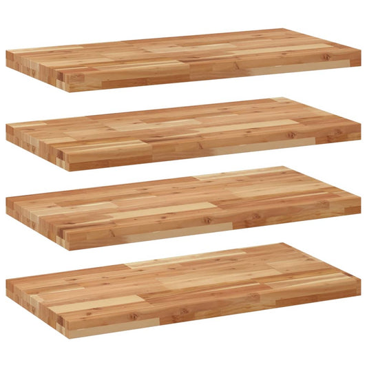 vidaXL Floating Shelves 4 pcs 60x40x4cm Oil Finished Solid Wood Acacia