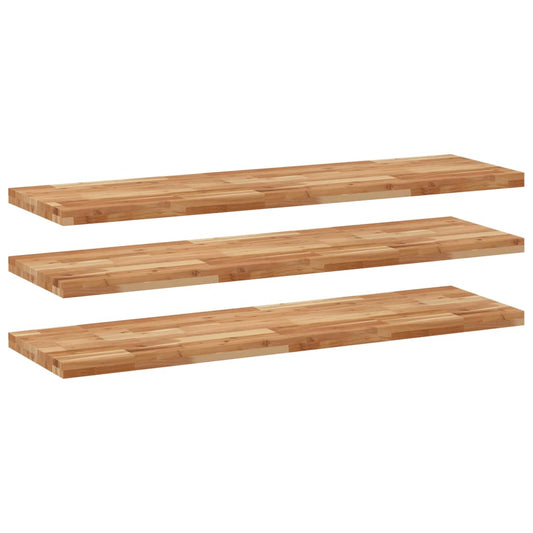vidaXL Floating Shelves 3 pcs 120x40x4 cm Oil Finished