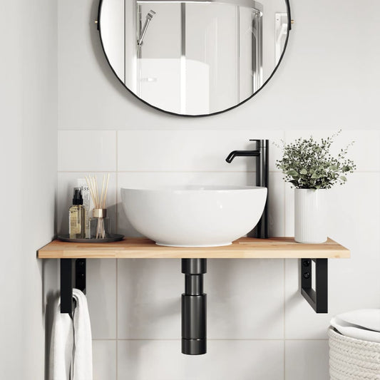vidaXL Bathroom Vanity Top Untreated 100x40x2 cm Solid Wood Acacia
