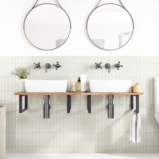 vidaXL Bathroom Vanity Top Untreated 160x50x2 cm Solid Wood Acacia