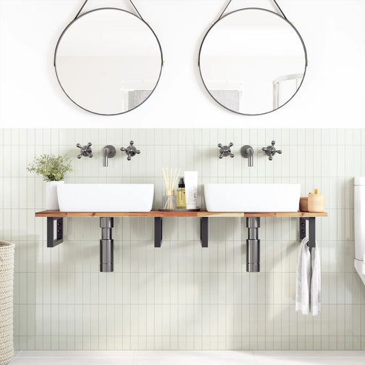vidaXL Bathroom Vanity Top Oil Finished 160x40x2 cm Solid Wood Acacia