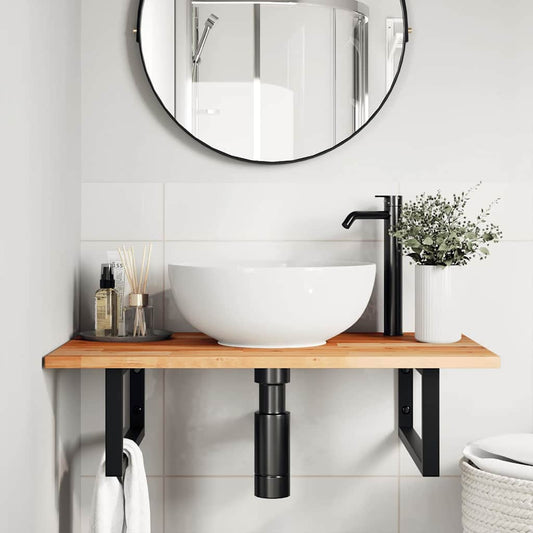 vidaXL Bathroom Vanity Top Oil Finished 80x50x2 cm Solid Wood Acacia