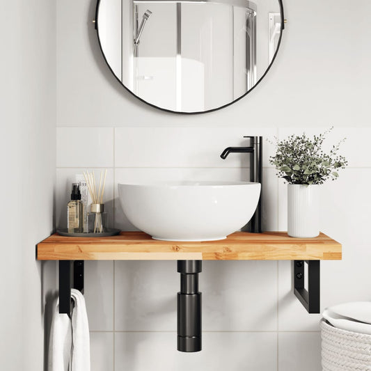 vidaXL Bathroom Vanity Top Oil Finished 80x40x4 cm Solid Wood Acacia