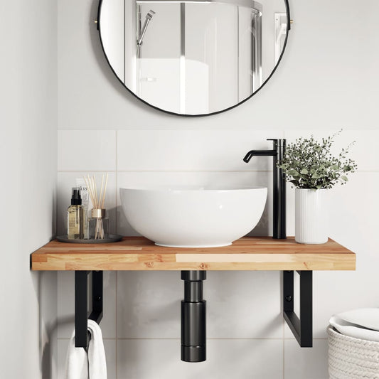 vidaXL Bathroom Vanity Top Oil Finished 60x50x4 cm Solid Wood Acacia