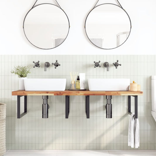 vidaXL Bathroom Vanity Top Oil Finished 140x60x4 cm Solid Wood Acacia
