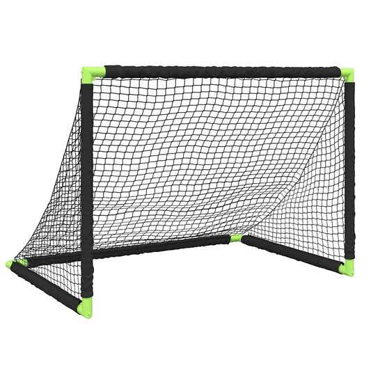 vidaXL Kids'Football Goal Foldable Black 90x64x64 cm