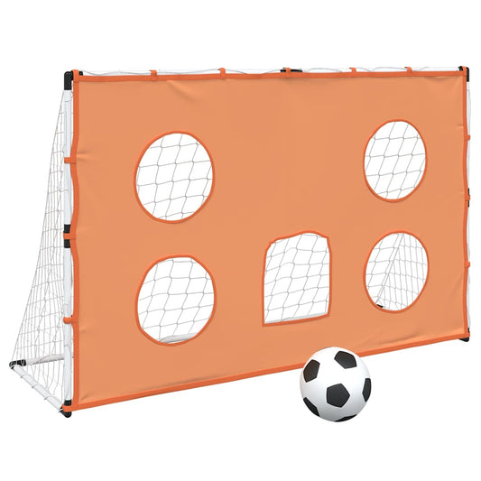 vidaXL Kids'Football Goal with Targeting Mat and Ball 182x62x118 cm