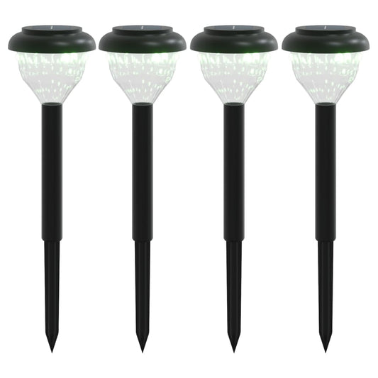 vidaXL Solar Pathway Lights with Ground Spikes 4 pcs Warm White & RGB