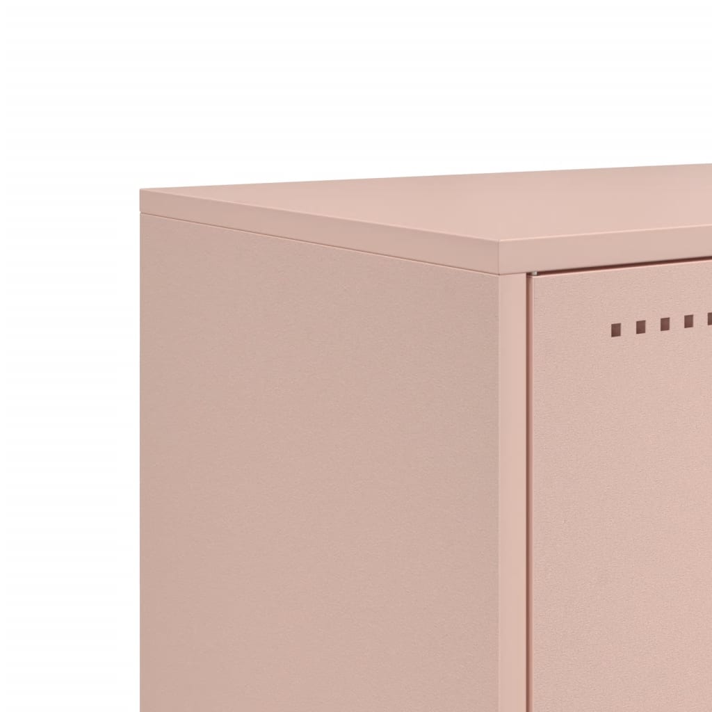 vidaXL TV Cabinet Pink 100,5x39x60,5 cm Steel