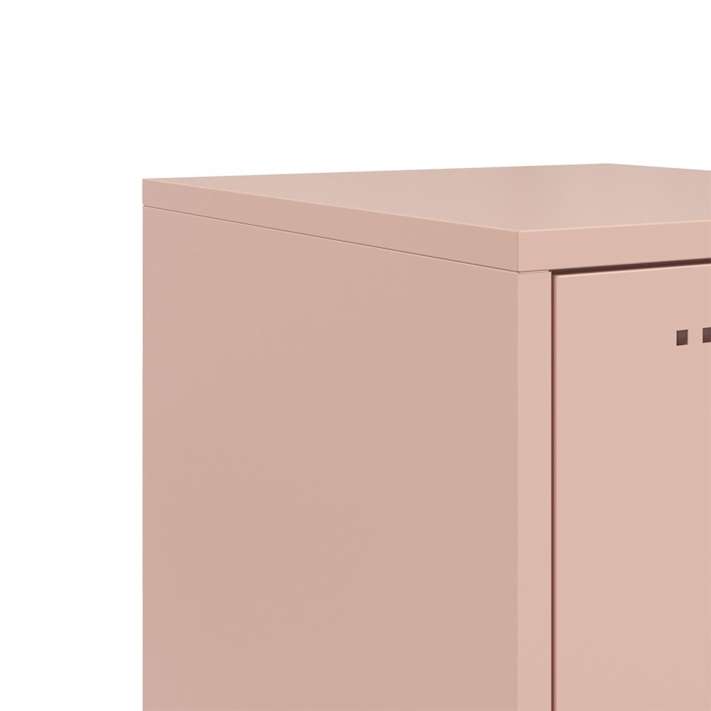 vidaXL Highboard Pink 36x39x123 cm Steel