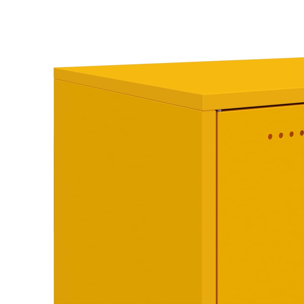 vidaXL Sideboard Mustard Yellow 100,5x39x72 cm Steel