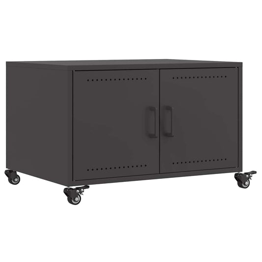 vidaXL Coffee Table Black 68x50x43.5 cm Steel