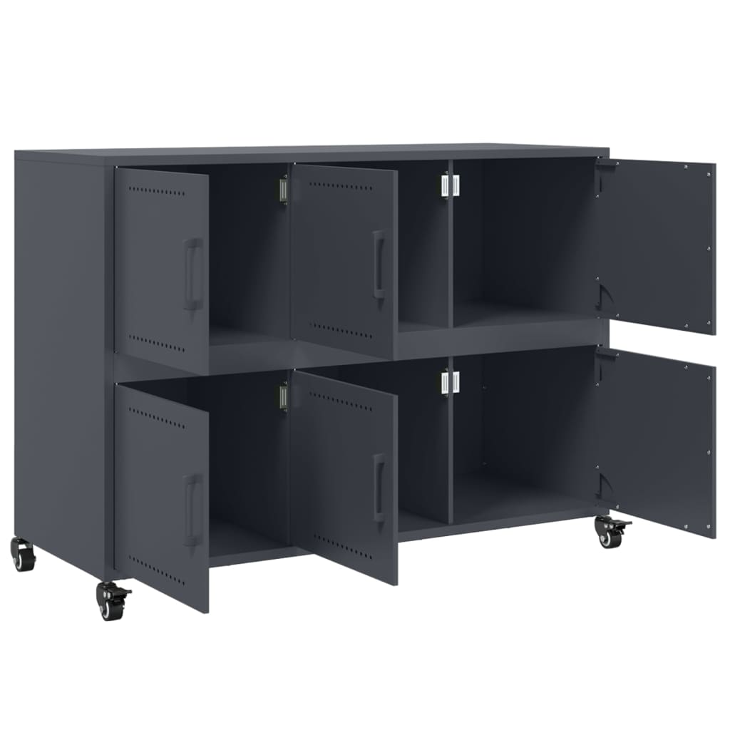 vidaXL Sideboard Anthracite 100,5x39x72 cm Steel