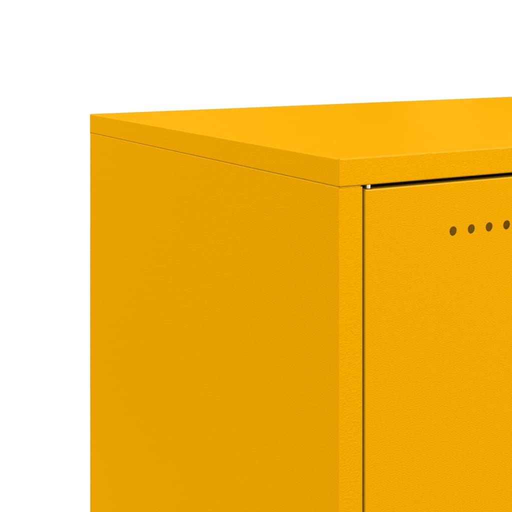 vidaXL Sideboard Mustard Yellow 100.5x39x72 cm Steel