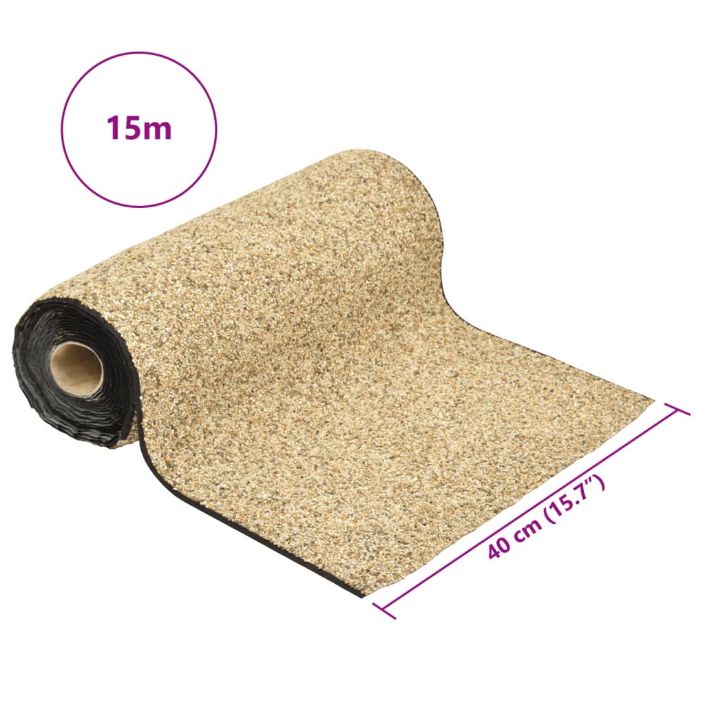 vidaXL Stone Liner Natural Sand 1500x40 cm