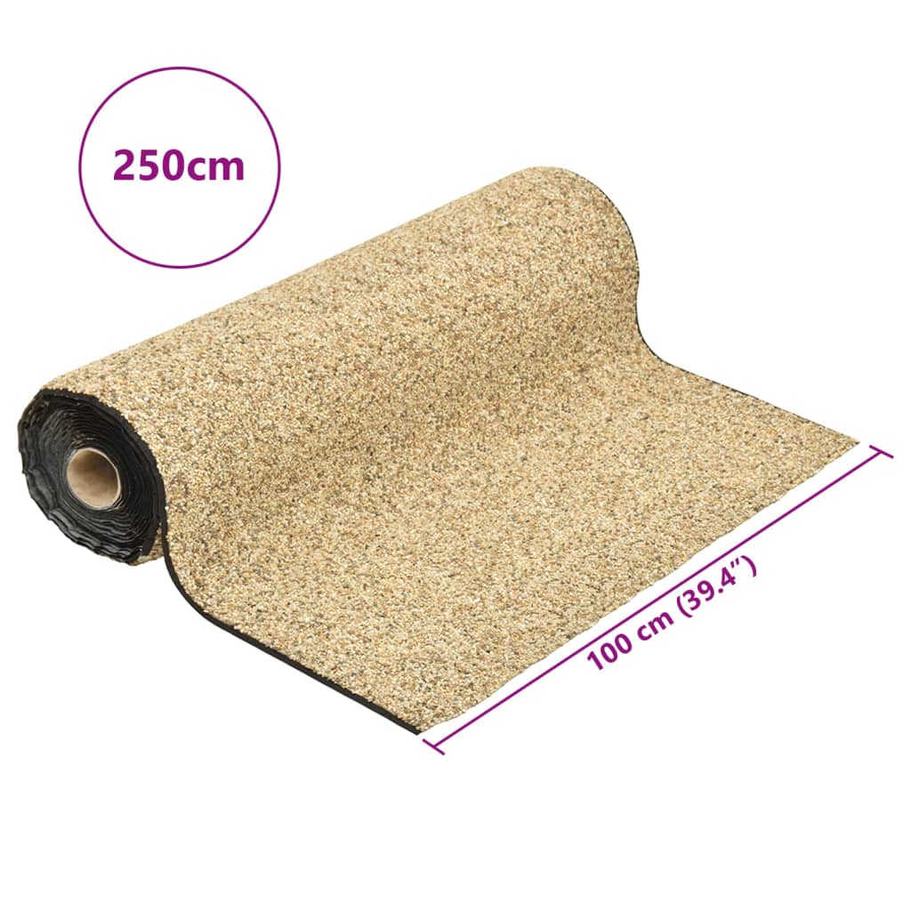 vidaXL Stone Liner Natural Sand 250x100 cm