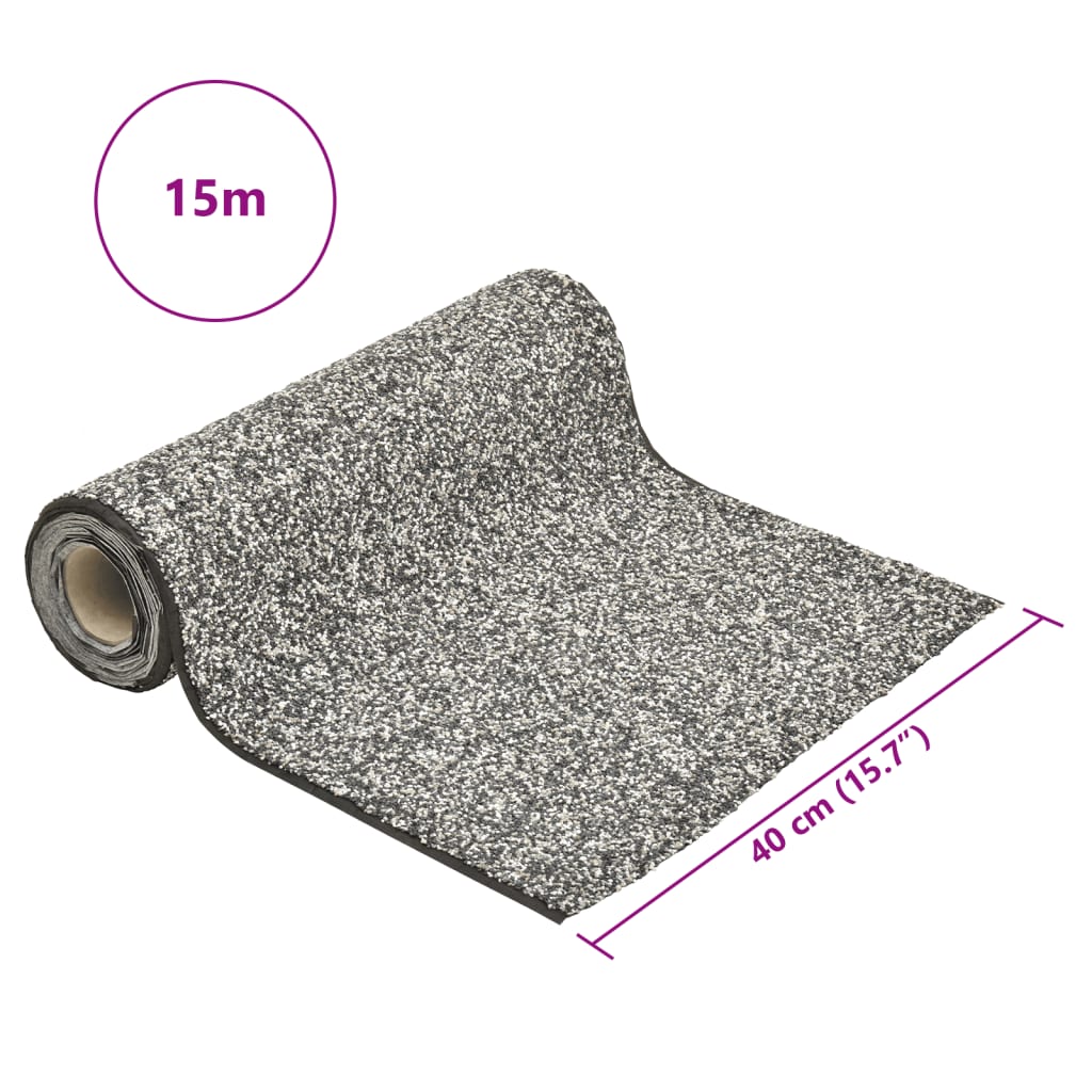 vidaXL Stone Liner Grey 1500x40 cm
