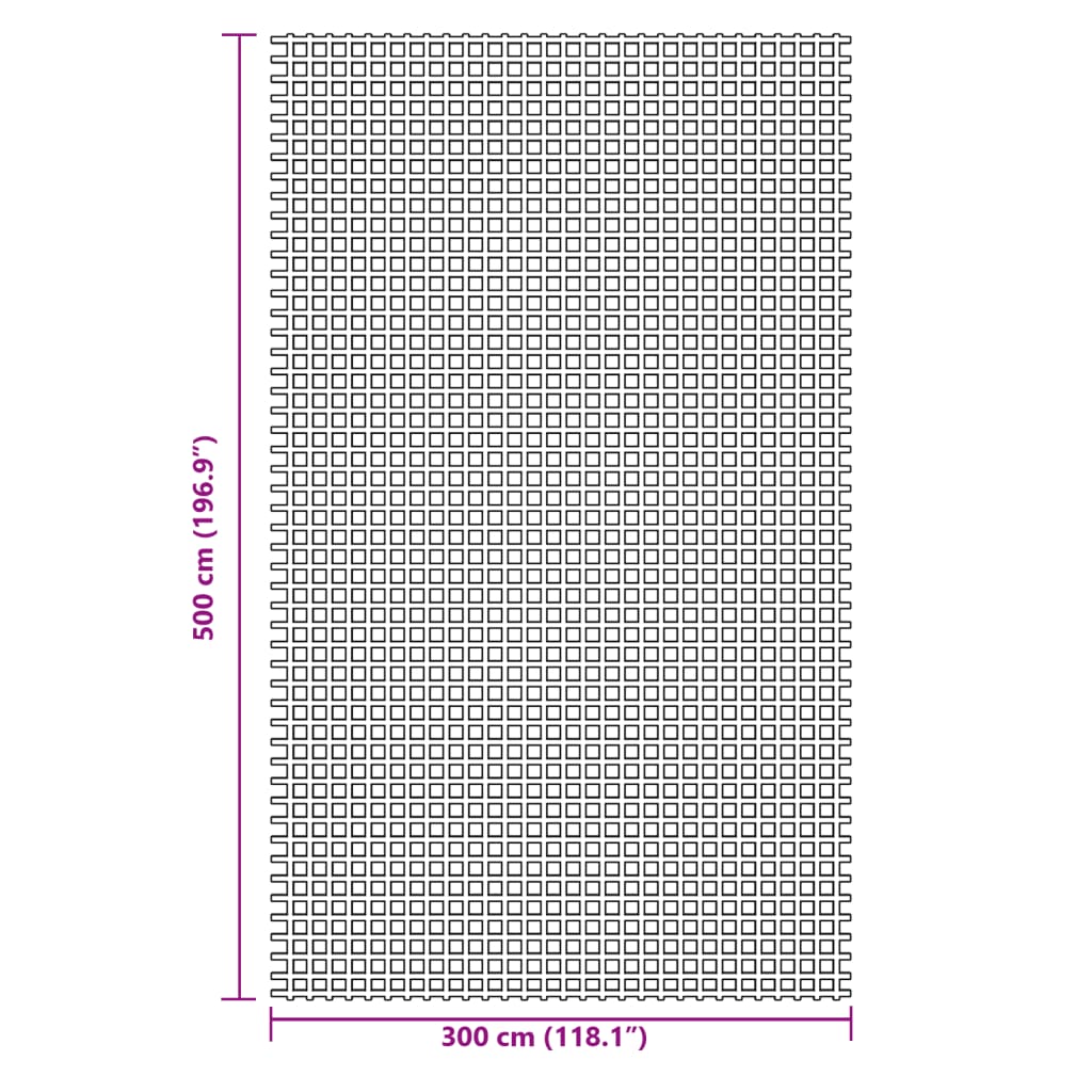 vidaXL Tent Carpet Blue 5x3 m