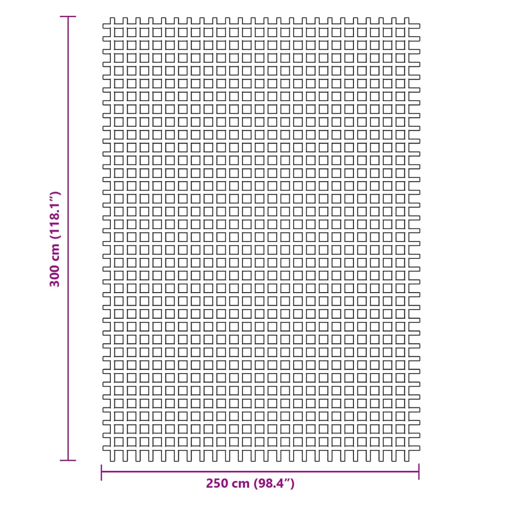 vidaXL Tent Carpet Green 3x2.5 m