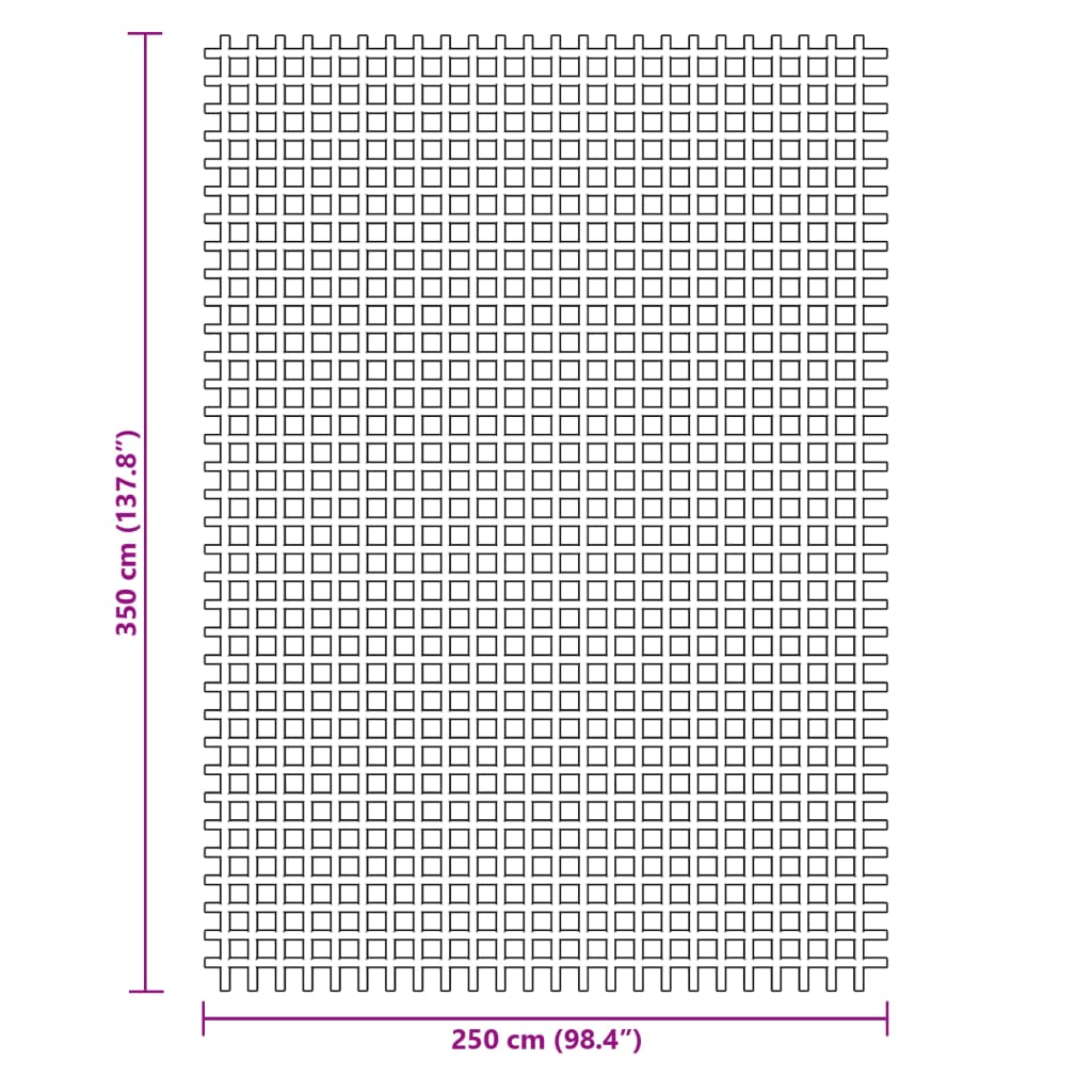 vidaXL Tent Carpet Green 3.5x2.5 m