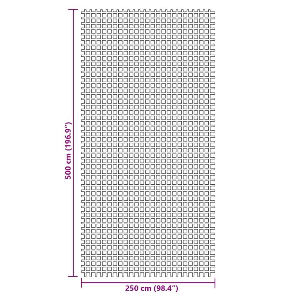 vidaXL Tent Carpet Green 5x2.5 m